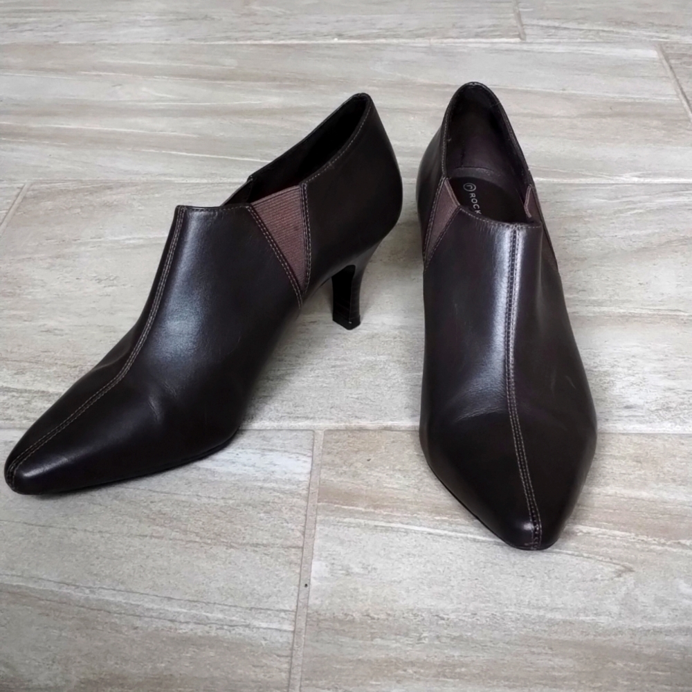 Brown Shoe-Booties with heel